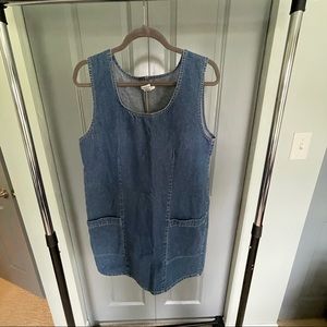Sostanza 90s/00s sleeveless denim dress with pockets